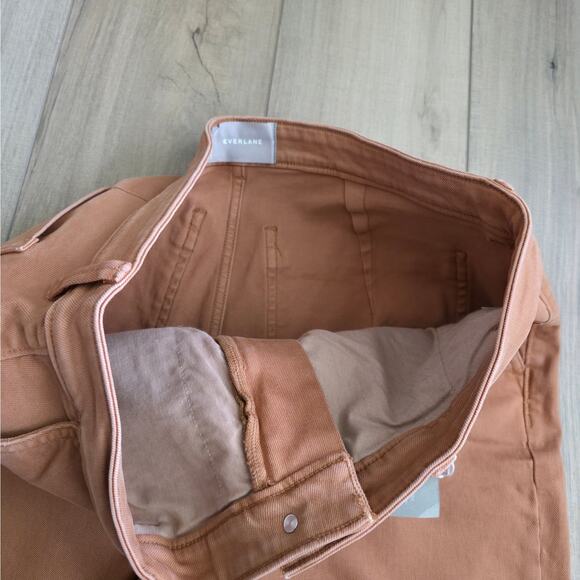 Everlane The Sim Leg Crop Ankle Rust Brown High Rise Denim Jeans Women Sz 16 - Picture 8 of 11